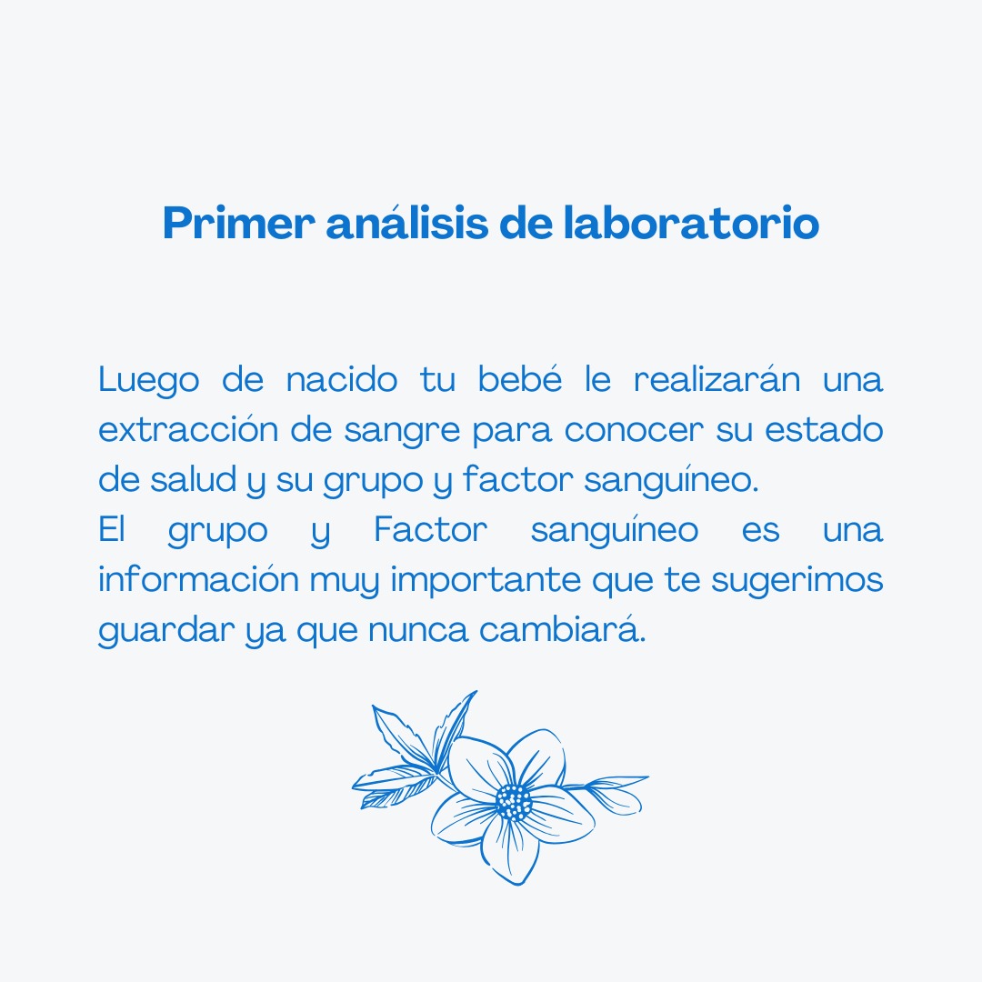 Primer análisis de laboratorio