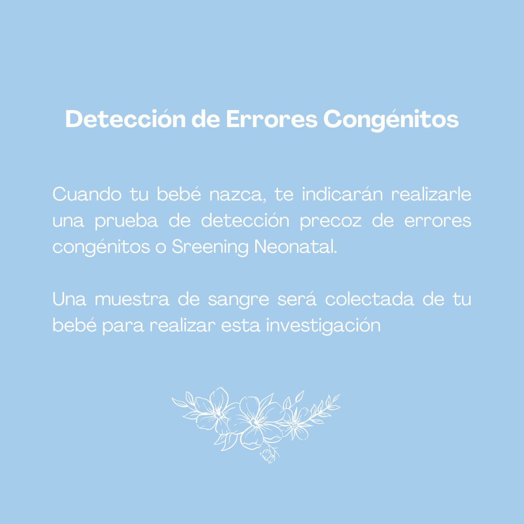 Detecciones de errores congénitos