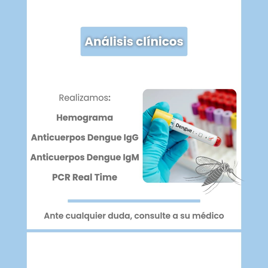 Tipos de análisis para dengue